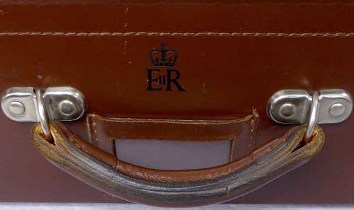 Government Issue Leather Case with Royal Cypher
