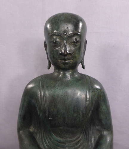 Patinated Bronze Buddhistic Luohan Figure