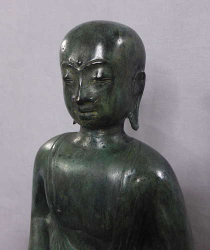 Patinated Bronze Buddhistic Luohan Figure