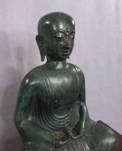 Patinated Bronze Buddhistic Luohan Figure