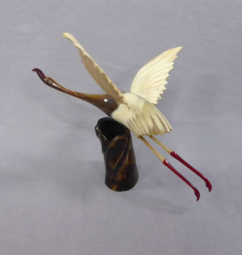 Carved Horn Bird