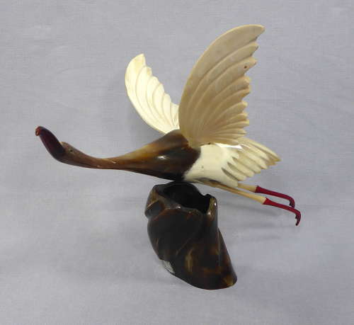 Carved Horn Bird