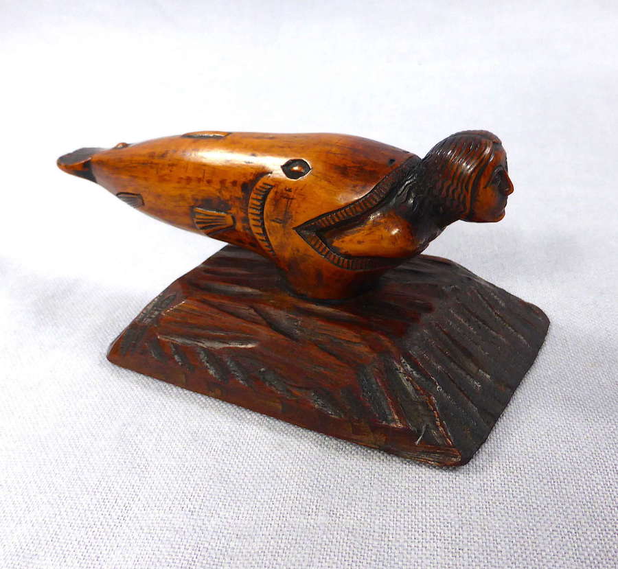 Jonah & the Whale Folk Art Carving