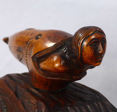 Jonah & the Whale Folk Art Carving