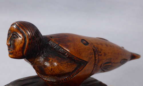 Jonah & the Whale Folk Art Carving