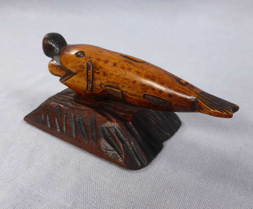 Jonah & the Whale Folk Art Carving