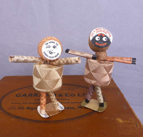 Pair of Mending Maid Dolls
