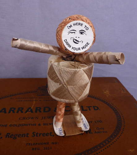 Pair of Mending Maid Dolls
