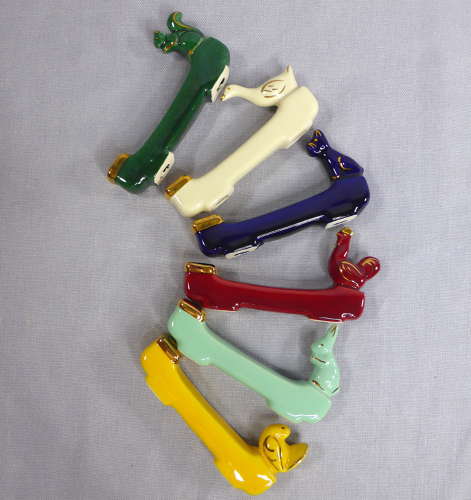 Unusual Knife Rest Candle Holders