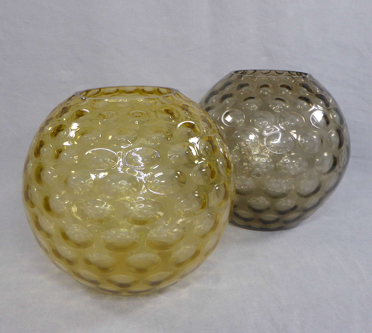 Sklo Optic Glass Ball Vase