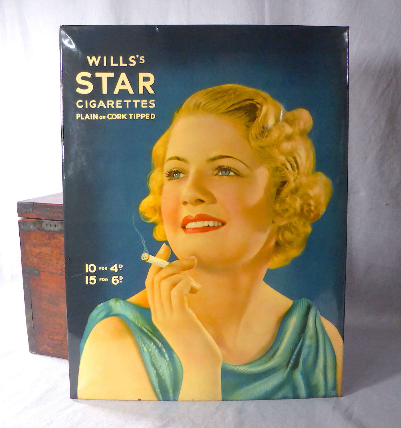 Wills's Star Cigarettes Advertising Sign