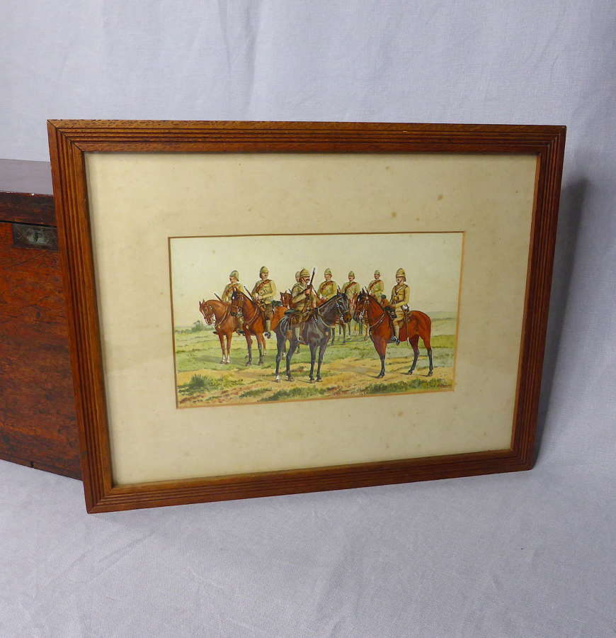Original Boer War painting by F O'Beirne