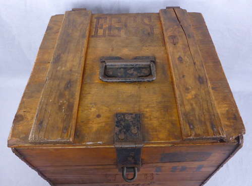 Large wooden egg crate