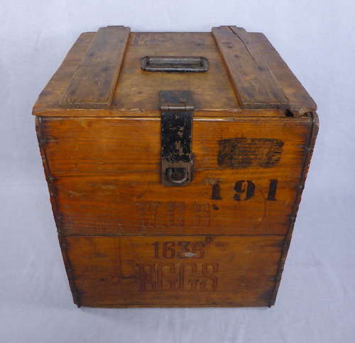 Large wooden egg crate