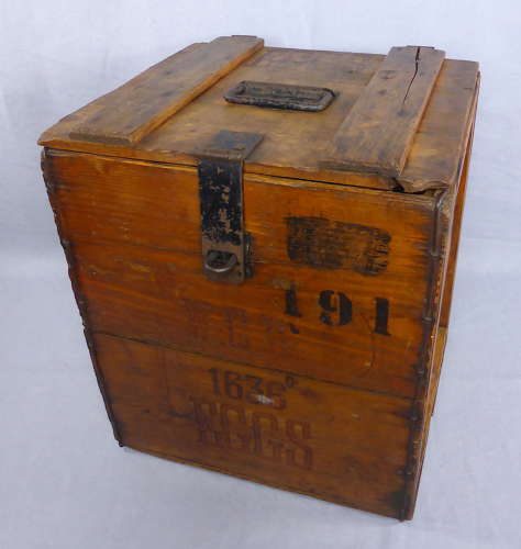 Large wooden egg crate