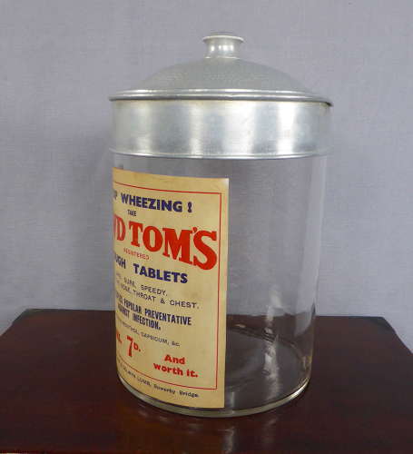 Owd Tom's cough tablets jar