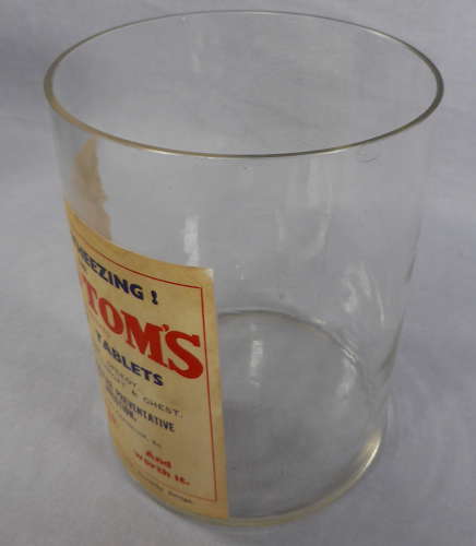 Owd Tom's cough tablets jar