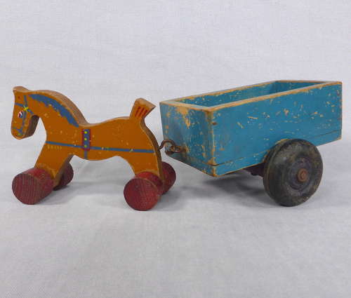 Toy horse & cart