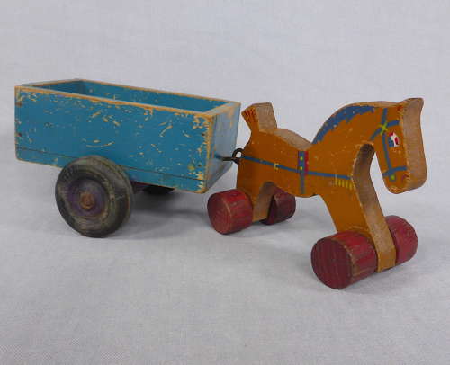 Toy horse & cart
