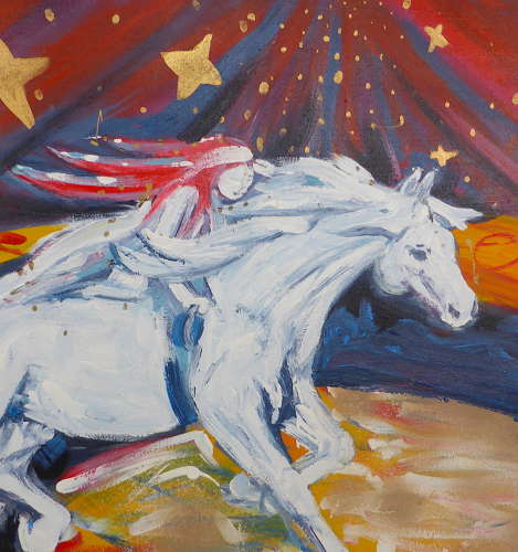 Circus horse painting