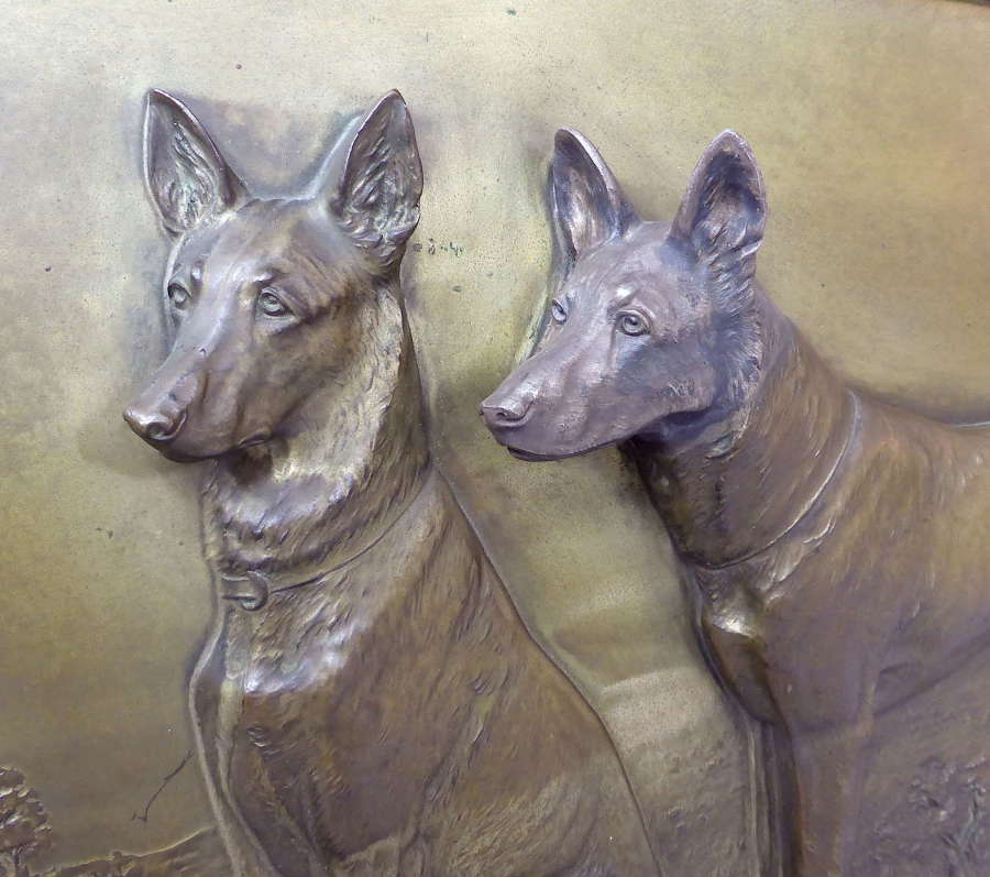 German Shepherd dog wall plaque