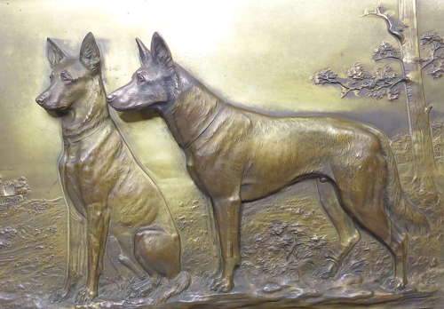 German Shepherd dog wall plaque