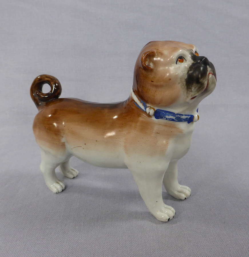 Porcelain Pug Dog