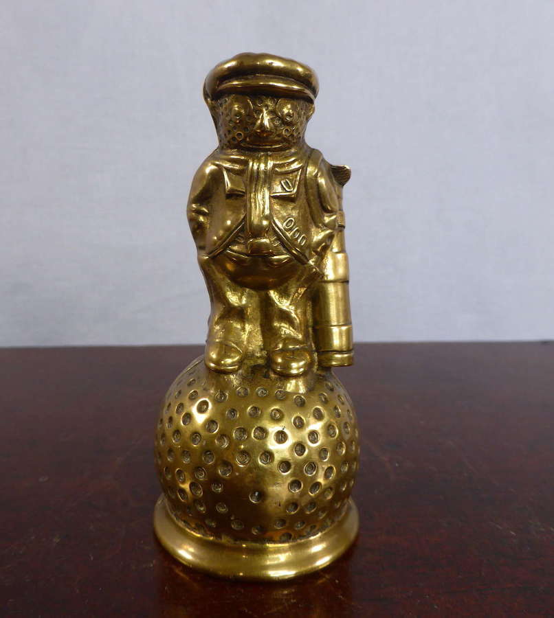 Brass golf caddy bell