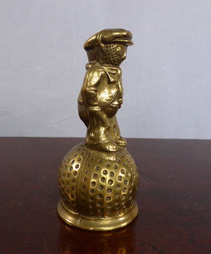 Brass golf caddy bell