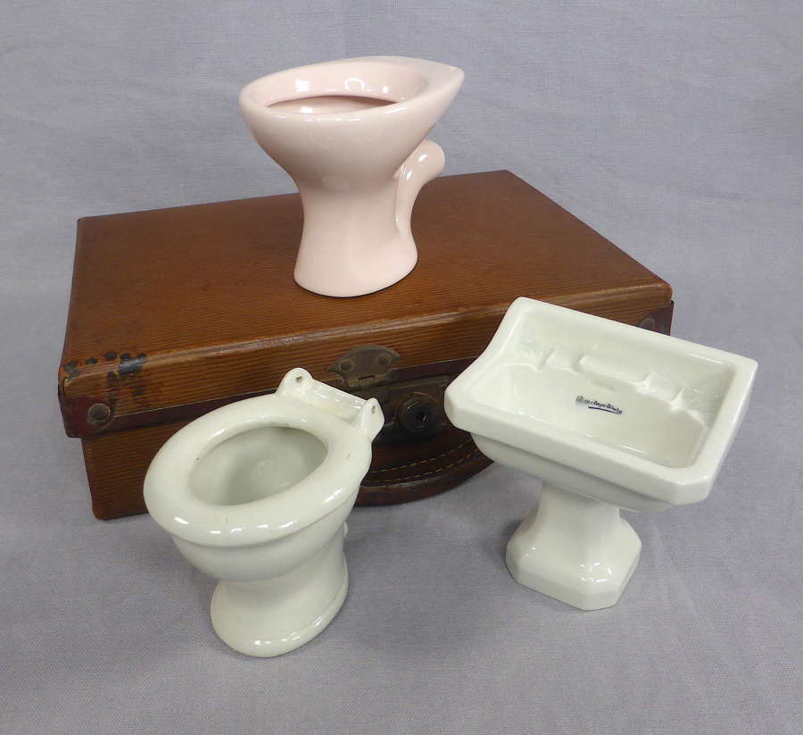 Miniature Salesman Sample Bathroom Fixtures