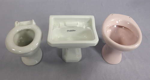 Miniature Salesman Sample Bathroom Fixtures