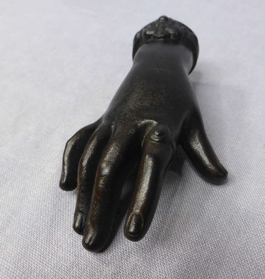 Victorian hand paperweight