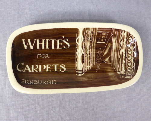 Unusual 1950s Scottish advertising dish