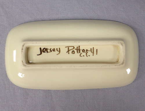 Unusual 1950s Scottish advertising dish