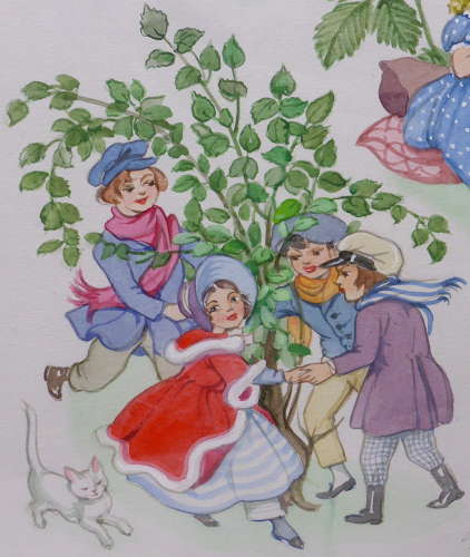 Patience Arnold Nursery Rhyme Painting