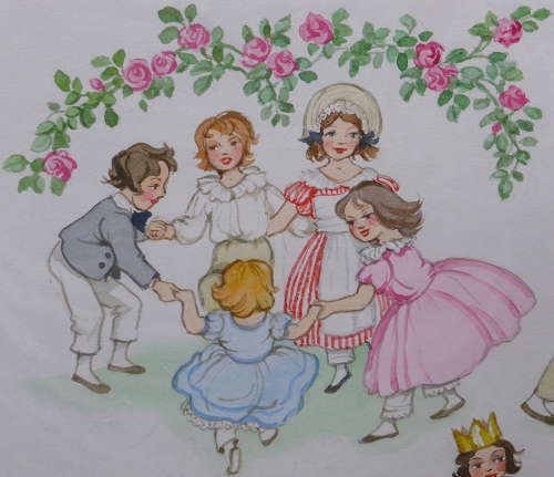 Patience Arnold Nursery Rhyme Painting