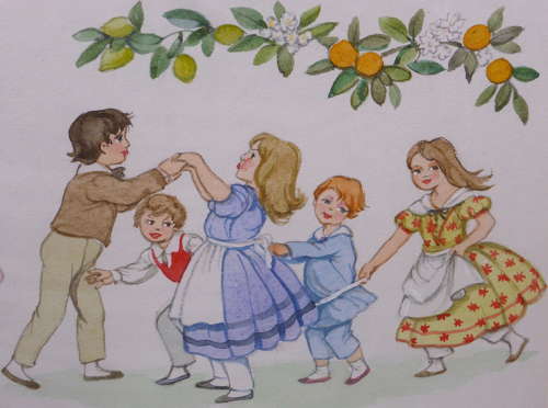 Patience Arnold Nursery Rhyme Painting