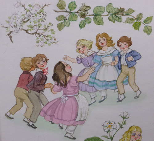 Patience Arnold Nursery Rhyme Painting