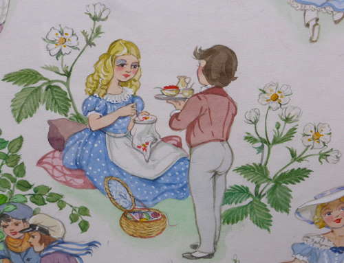 Patience Arnold Nursery Rhyme Painting