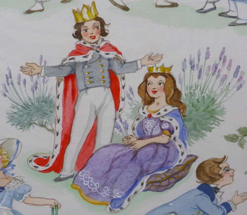 Patience Arnold Nursery Rhyme Painting