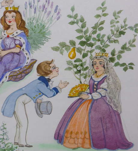 Patience Arnold Nursery Rhyme Painting
