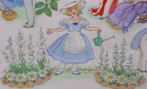 Patience Arnold Nursery Rhyme Painting