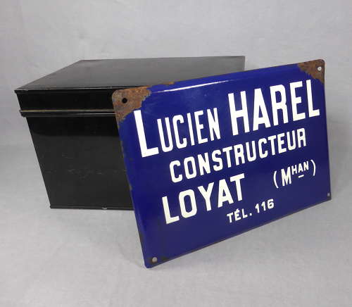 French Enamel Sign