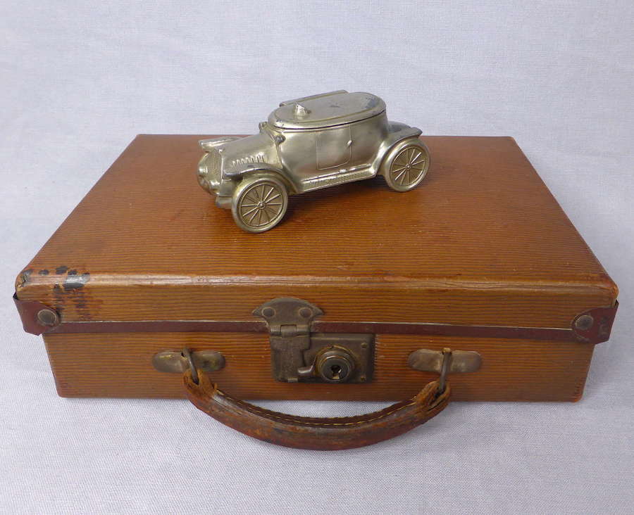 Early Automobile Inkwell