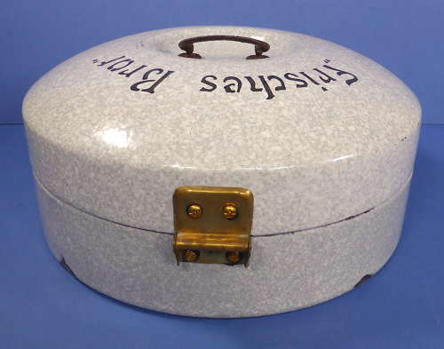 German enamelware bread box