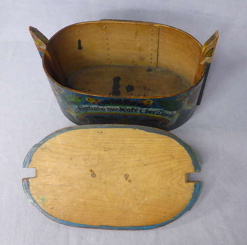 Norwegian folk art Os bentwood box 1885