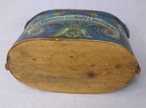 Norwegian folk art Os bentwood box 1885