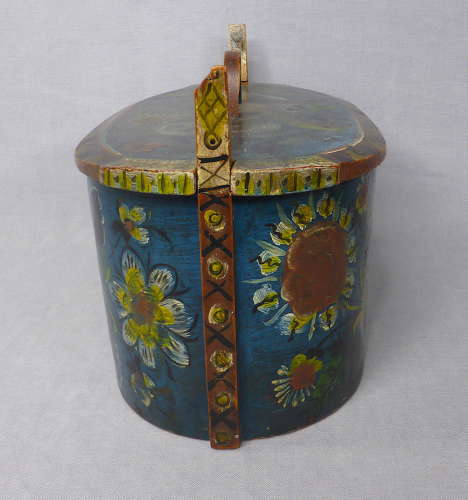 Norwegian folk art Os bentwood box 1885