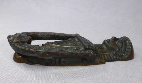 19th Century Egyptian Revival Bronze Sphinx Door Knocker
