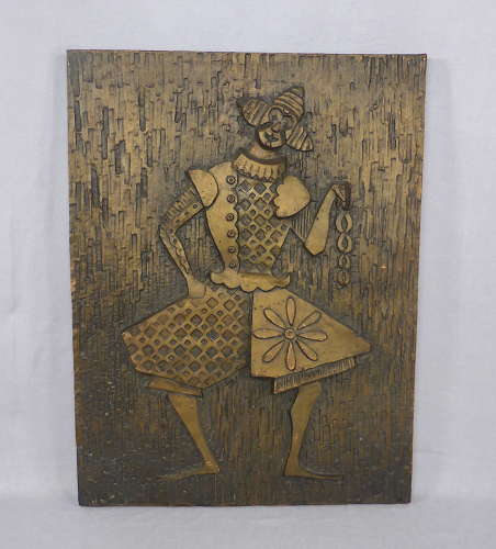 Unusual 1960s Clown Wall Art